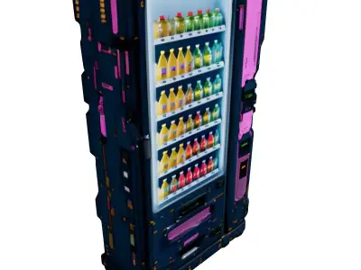SciFi Vending Machine 3D Model Low-poly 3D model