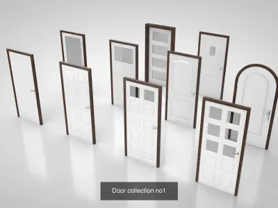 Interior doors Collection 3D Model Pack