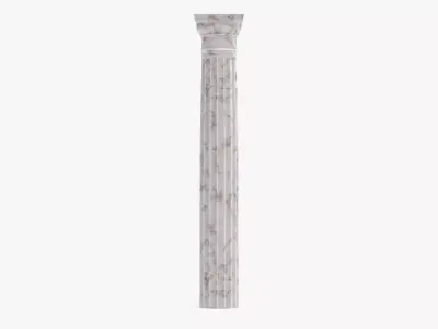 Doric Column V1 - Sturdy Classical Pillar 3D model