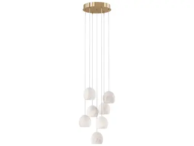 Arica Round Chandelier 7 Light 3D model