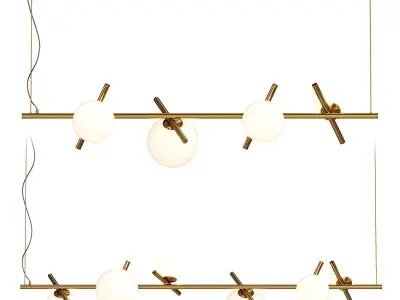 Lamaptron KIRAN LONG pendant light 3D model