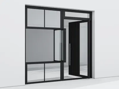 Aluminium door 257 3D model