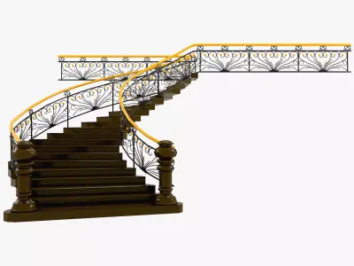 stairs staircase 3D model buy