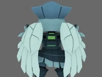 Super Mecha 17 - Woneel of Code Name W8N33 Low-poly 3D model