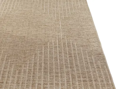 Carpet set 2232 - Jute Rug Taupe - 5K 3D model