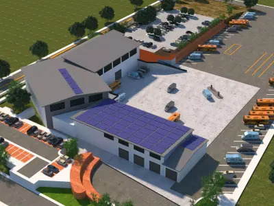 Solar Parking 3D model