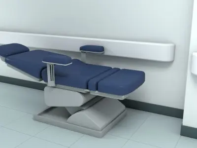 Hospital Hallway 3 MAX 3D model