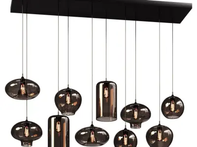 Pendant Chandelier Kasanto DIY Pendant Light 3D model
