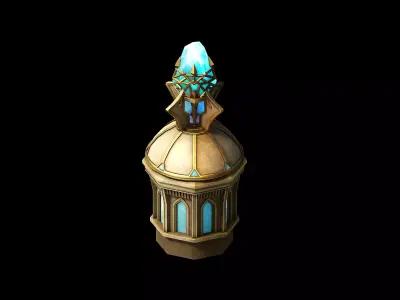 Temple - Crystal House 02 3D model