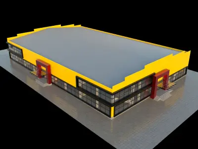 Retail store 3D model