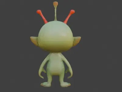 alien Low-poly 3D model get