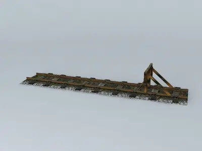 Eco Rail N/Gauge Buffers Old Steam Days Free 3D model