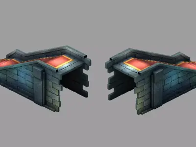 The Palace - Stone Ladder 06 3D model