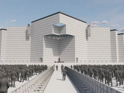 Big Festival Stage Design 3D model