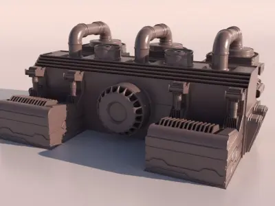 SCI-FI STORAGE TANK for 3Dprint 3D print model