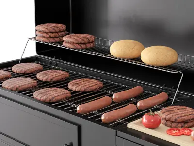 Barbecue 60 3D model