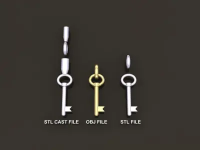 Key Pendant Style 4 3D print model