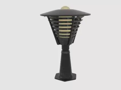  502 Garden Light  Low-poly 3D model
