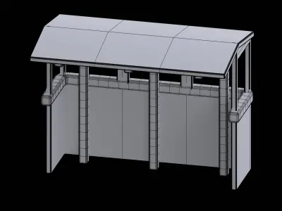 Bus Stop 3D model