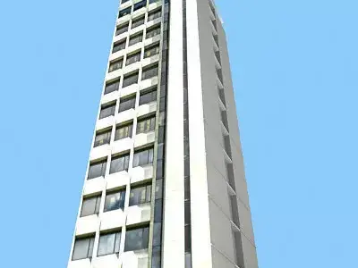 Tall city Building 103 Low-poly 3D model