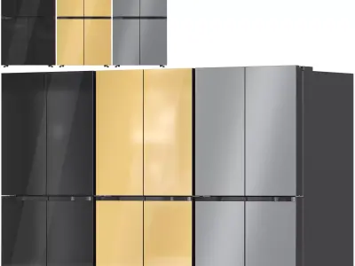 Samsung Refrigerator Collection 08 3D model