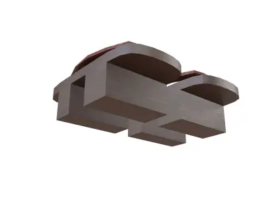 Japanese Clog v1 001 Low-poly 3D model