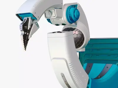 SciFi Medical Robotic Arm Manipulator M1 3D model