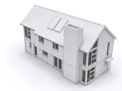 Townhouse 12 Low-poly 3D model