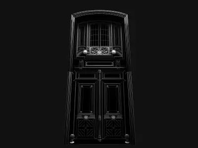  Doors Haussmann style Low-poly 3D model