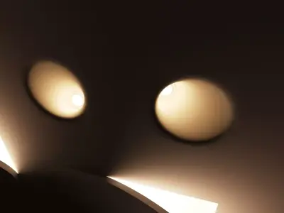 Minimalist Geometric Wall Light Set 3D model