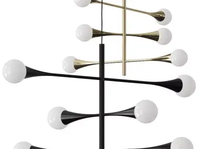 Lulu and Georgia Tawny Pendant Lamp 3D model