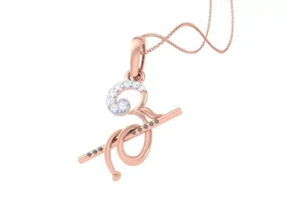 Spiritual Om Pendant 3D print model