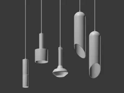 Ceiling Light Collection 3D model