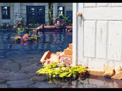 Suzume Realistic animation - blender model 3D model