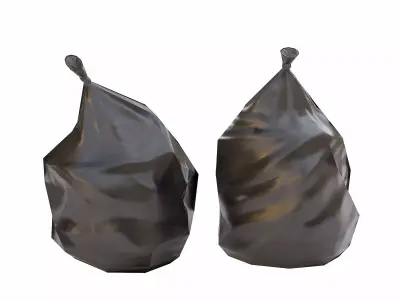 Trash Bag  Low-poly 3D model Low-poly 3D model
