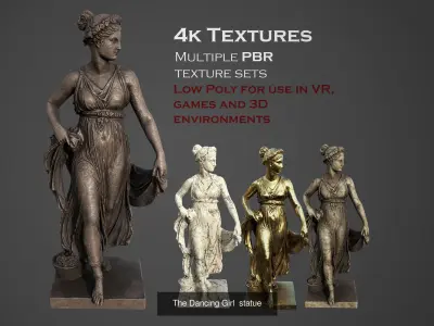 ancient statues and busts variety collection 2 - 50 models  3D Model Pack