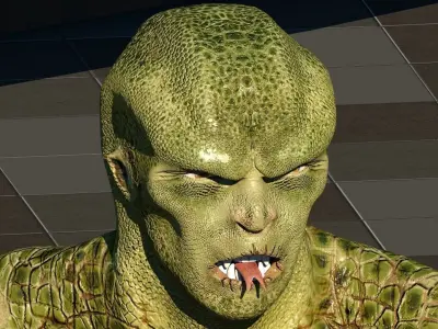 Humanoid Monster Low-poly 3D model