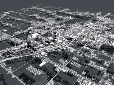 Cityscape Las Vegas Nevada USA 3D model