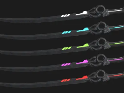 Fantasy Sci-Fi Sword v2 Low-poly 3D model