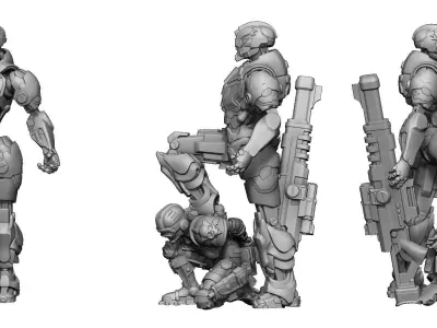 Heresylab Redeemers Titan Robot 3 3D print model