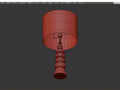 Heathfield Co Blanca Table Lamp Low-poly 3D model