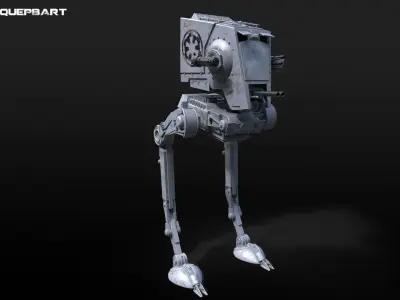Star Wars AT-ST vehicle 3D model