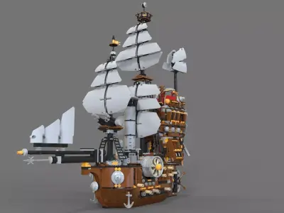 Lego ship air 3D model