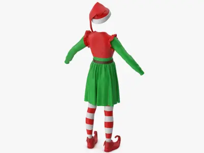  Christmas Elf Costume Female 