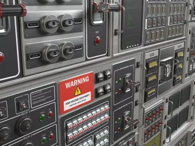 Control Panels Kitbash 3D model