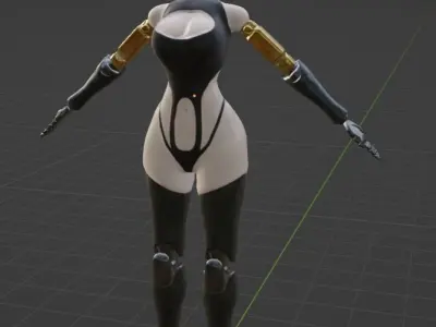 Mannequin V2 Low-poly 3D model