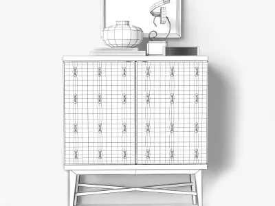  Seymour Bar Cabinet Century Furniture 3D model