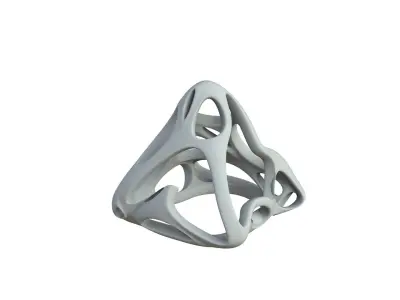 SciFi Cube Object No 62684 Low Poly Shape Low-poly 3D model