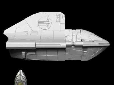 Star Wars Phantom 2 Ship  with Maglev option 3D DIGITAL DL 3D print model
