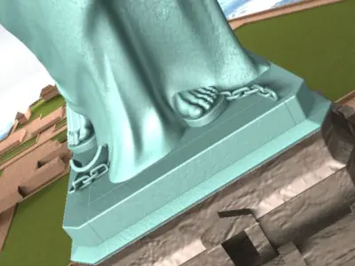 Statue Of Liberty USA 3D model